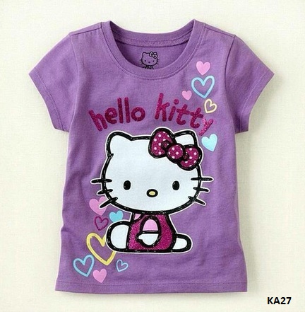 tshirt anak hello kitty